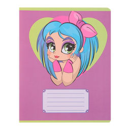 Комплект тетрадей из 10 штук 12 листов в узкую линию Модница, обложка мелованная бумага, ВД-лак, блок офсет - Calligrata фото 5