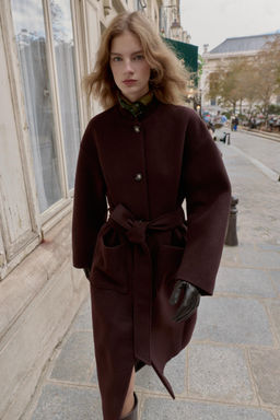 LONG COAT WITH BELT