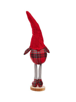 Фигура текстиль «Гном в красном» 55 см, 1 LED, от батареек AG13×3, свечение тёплое белое