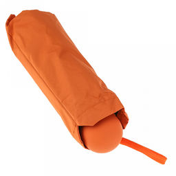 Зонт-мини механический Палитра UPF50+ ткань эпонж (полиэстер) + черное УФ-покрытие, 6 лучей, д/купола 90см, 5 сложений, 18см в сложенном виде, механизм против ветра, ручка с покрытием soft-touch, цвет оранжевый, 218гр (Китай) - Домашняя мода фото 8