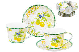 Чайн. наб. 12 пр. 270 мл Лимоны, NEW BONE CHINA - Elan gallery фото 13