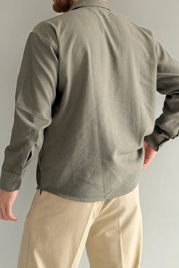 Haki Regular Fit Mevsimlik Erkek Gomlek TMNSS26GO00005