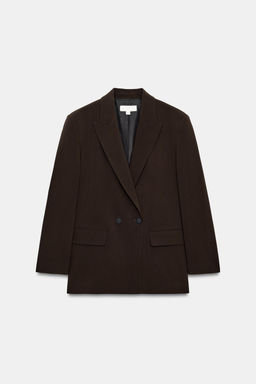 BLAZER CRUZADA OVERSIZE / Marr?n - Zara фото 6