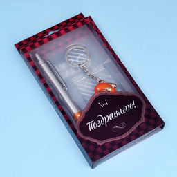 Набор подарочный 2в1 (ручка, брелок дельфин) микс