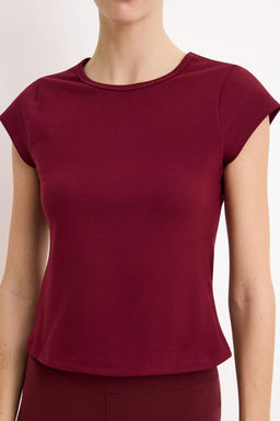 Siyah Soft F?rcal? Kumas Orme Spor T-Shirt THMSS26TS00004 - Trendyolmilla фото 7