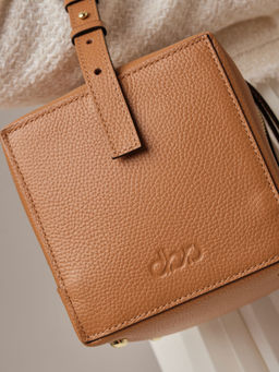 Кожаная сумка Quadra DBR 30989 оранжевый миндаль  фото 9