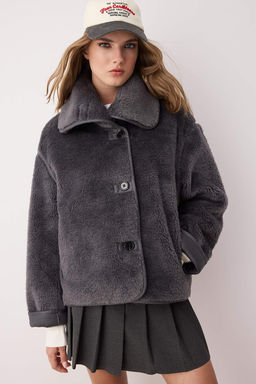 Antrasit Oversize Kal?p Pelus Mont TWOAW26MO00062