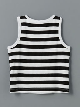 Bisiklet Yaka K?z ?ocuk Crop Atlet