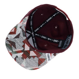 Бейсболка DJINNS арт. 5P SB Rubber Aztek (бордовый)