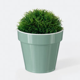 Цена за 2 шт. Кашпо для цветов со вставкой «Порто», 1 л, цвет нефрит