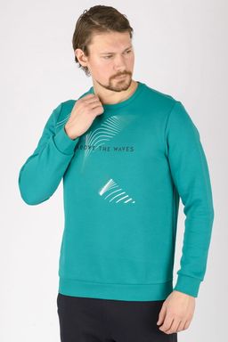 Свитшот Зелёный/Белый