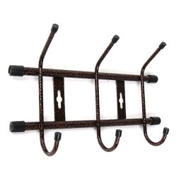 Цена за 2шт. Вешалка настенная 265*180*67 (3 крючка) Медный антик ВН3/A