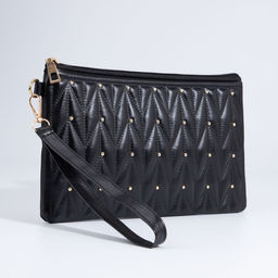 Сумка-клатч на молнии, цвет чёрный - Simaland фото 3