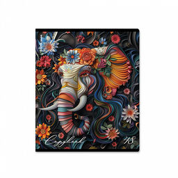 Цена за 5 шт. Тетрадь общая ученическая ErichKrause Flower Animals, 48 листов, выборочный УФ-лак, клетка_MIX-PACK  фото 7