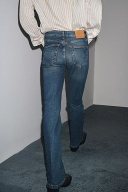 ZW COLLECTION BOOTCUT HIGH-WAIST JEANS - Zara фото 3