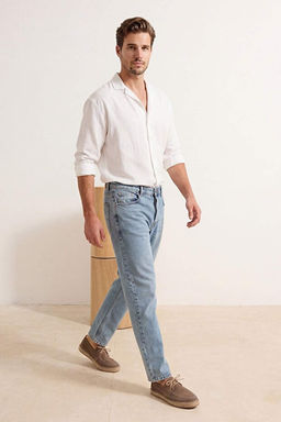 A__k Mavi Baggy/Geni_ Kal_p Bol Kot Pantolon Jeans TMNAW24JE00027 - Trendyolmilla фото 2