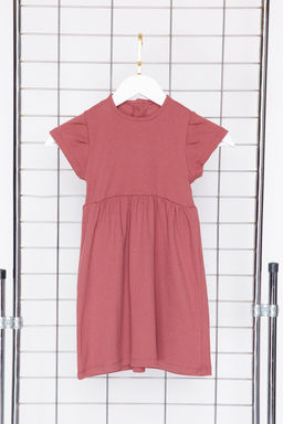 Gul Kurusu K?z Cocuk F?rf?rl? K?sa Kol Orme Elbise TKDSS24EL00009 - Trendyolmilla фото 6