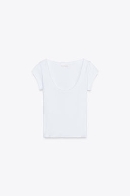 ROUND NECK T-SHIRT - Zara фото 42