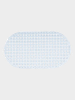 Коврик для ванной на присосках Доляна, 66×36 см, белый