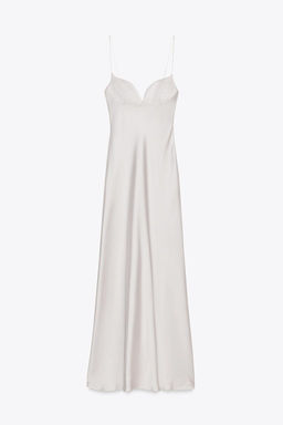 LONG SATIN DRESS - Zara фото 6