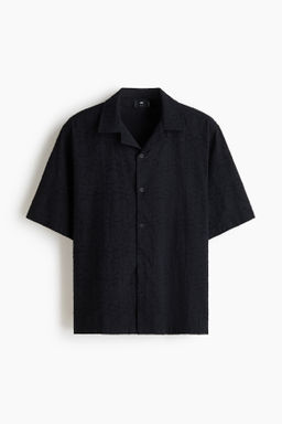 Camisa resort con textura Relaxed Fit