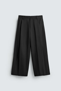WIDE-LEG PLEATED TROUSERS - Zara фото 7