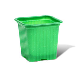 Цена за 3 шт. Горшок для рассады, 210 мл, d=7 см, h=6.5 см, зелёный, в наборе 10 шт., Greengo