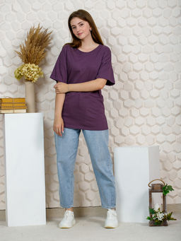 Футболка "Лето" баклажан