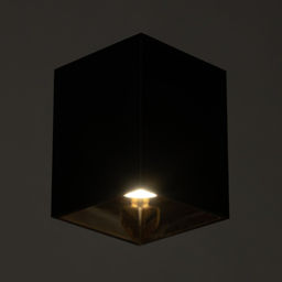 Светильник «Кубик» LED 4000К 10 Вт DIM220 черный золото 7.5×7.5×9.5 см