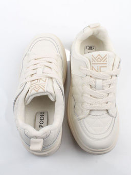 03-PDH336-1MILK Кроссовки демисезонные женские (натуральная кожа, нубук)