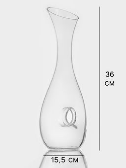 Декантер Magistro «Рислинг», 1.1 л, 15.5×10×36 см, стекло, прозрачный