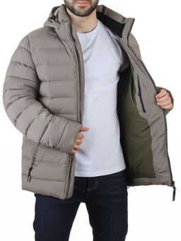 6276 GRAY Куртка мужская зимняя (200 гр. холлофайбер)