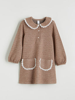 Bebe Yaka K?z Bebek Elbise