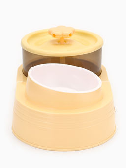 Фонтан для животных с миской, 34×17.5×11.5 см, бежевый