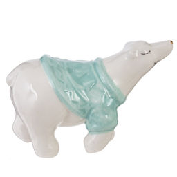 Фигурка декоративная "Белый медведь", L10,5 W5 H7 см