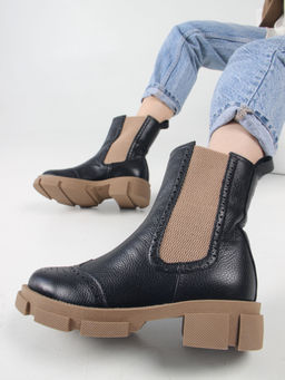 Челси 360.P.21074nut. черный макс какао/Байка