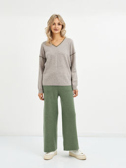 пуловер женский с контрастными элементами - Glenfield фото 2