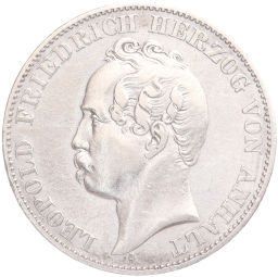 1 союзный талер 1869 года A Ангальт-Дессау