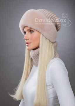 Ника норка трикотаж дымчатая роза