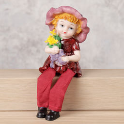 Цена за 4 шт. Фигурка Мальчик,Девочка висячие ножки 11 см / XC940 /уп 4/240/ - ГалеонТрейд фото 11