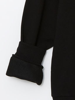 Bisiklet Yaka K?z ?ocuk Kal?n Sweatshirt