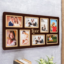 Фоторамка - коллаж на 8 фото 10?15 см Love, ЛХДФ, 65?34 см