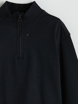 Dik Yaka K?z ?ocuk Sweatshirt