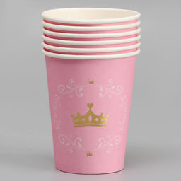 Стаканы бумажные Золотая корона, 6 шт. - Страна карнавалия фото 2