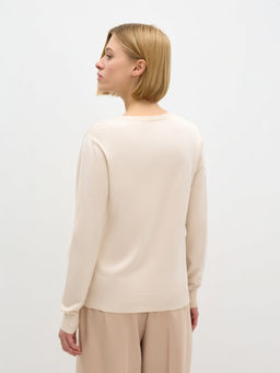 Conso/KJL 240712 - light beige Джемпер женский  фото 3