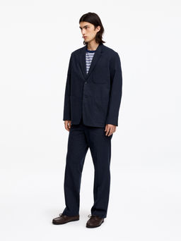 Blazer en mezcla de lino