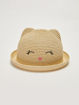 K?z ?ocuk Nak??l? Has?r ?apka