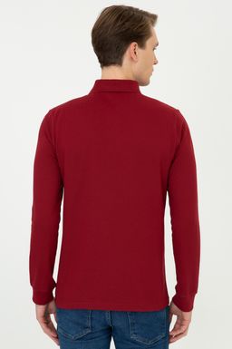 U. S. Polo Assn / Мужской красный базовый свитшот - U.s. polo assn фото 4