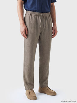Брюки Regular Fit из льна мужские