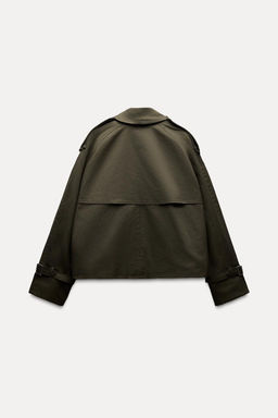 WATER-REPELLENT CROPPED TRENCH COAT ZW COLLECTION - Zara фото 18